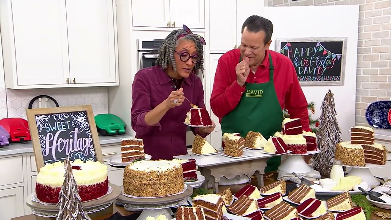 Carla Hall Sweet Heritage Red Velvet or Southern Carrot Cake on QVC