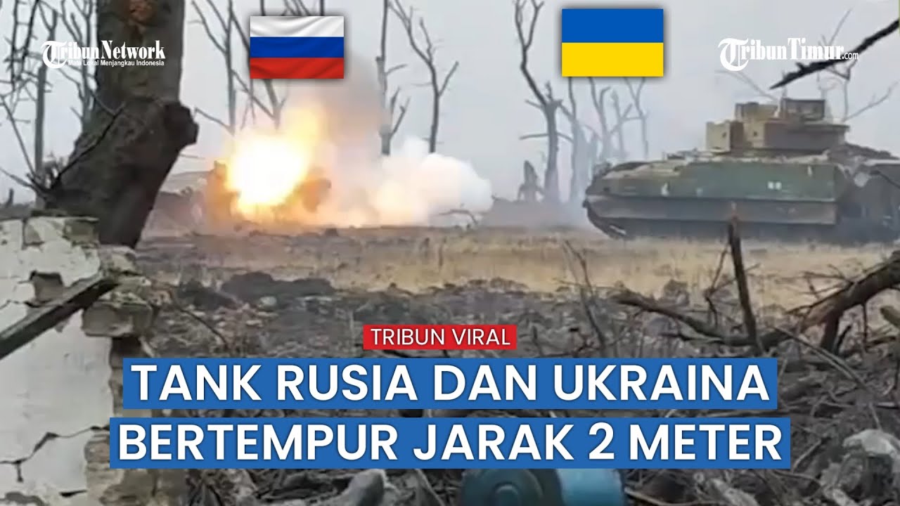 Pertempuran Sengit! M2A2 ‘Bradley’ ODS-SA Ukraina Habisi Kendaraan Lapis Baja Rusia