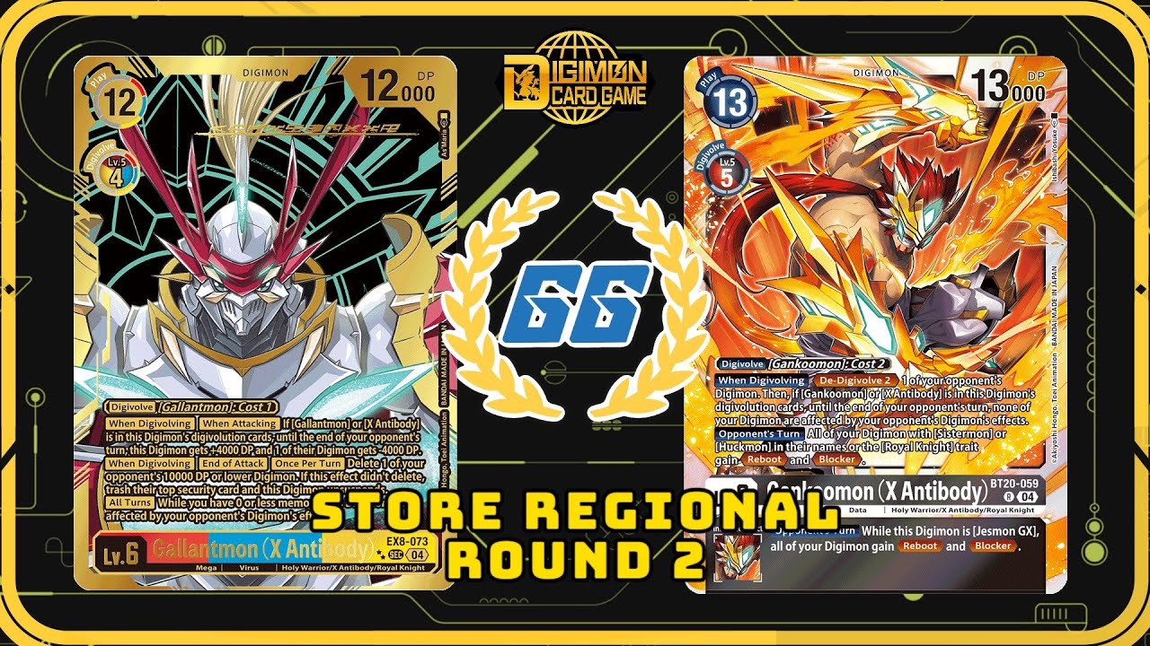 Gallant vs Gankoo X | Digimon TCG | BT-23 GG Store Regional | Round 2 /w Commentary