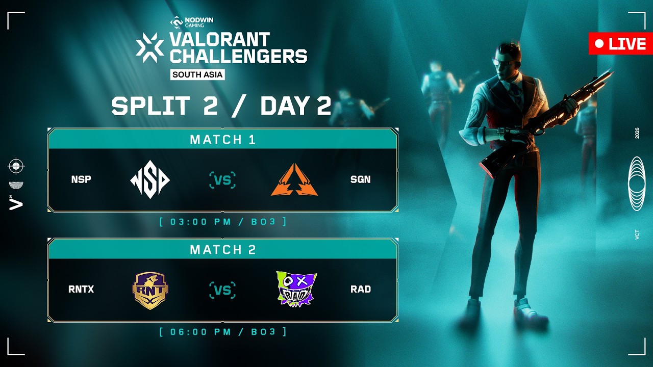VALORANT Challengers South Asia 2026 Split 2 : Day 02