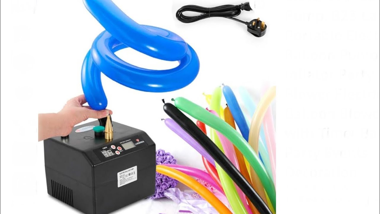 YIYIBYUS Electric Air Balloon Pump B23 Lagenda Portable Electric Balloon Pump Balloon Inflator Party
