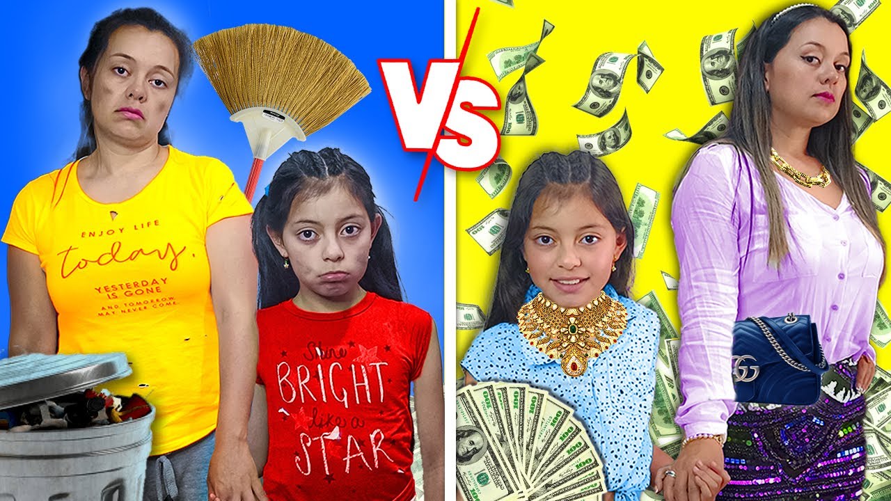 MADRE RICA VS MADRE POBRE 👩‍👧😞 | Princesa Vale
