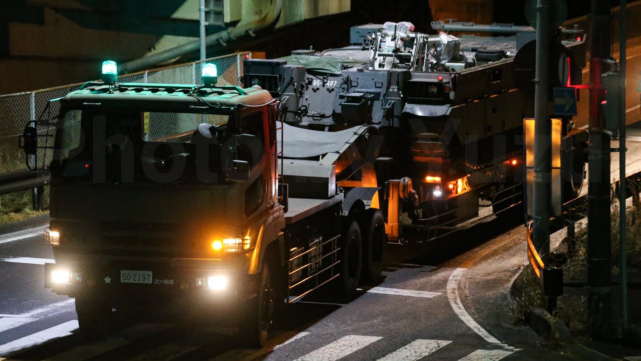 90式戦車回収車陸送