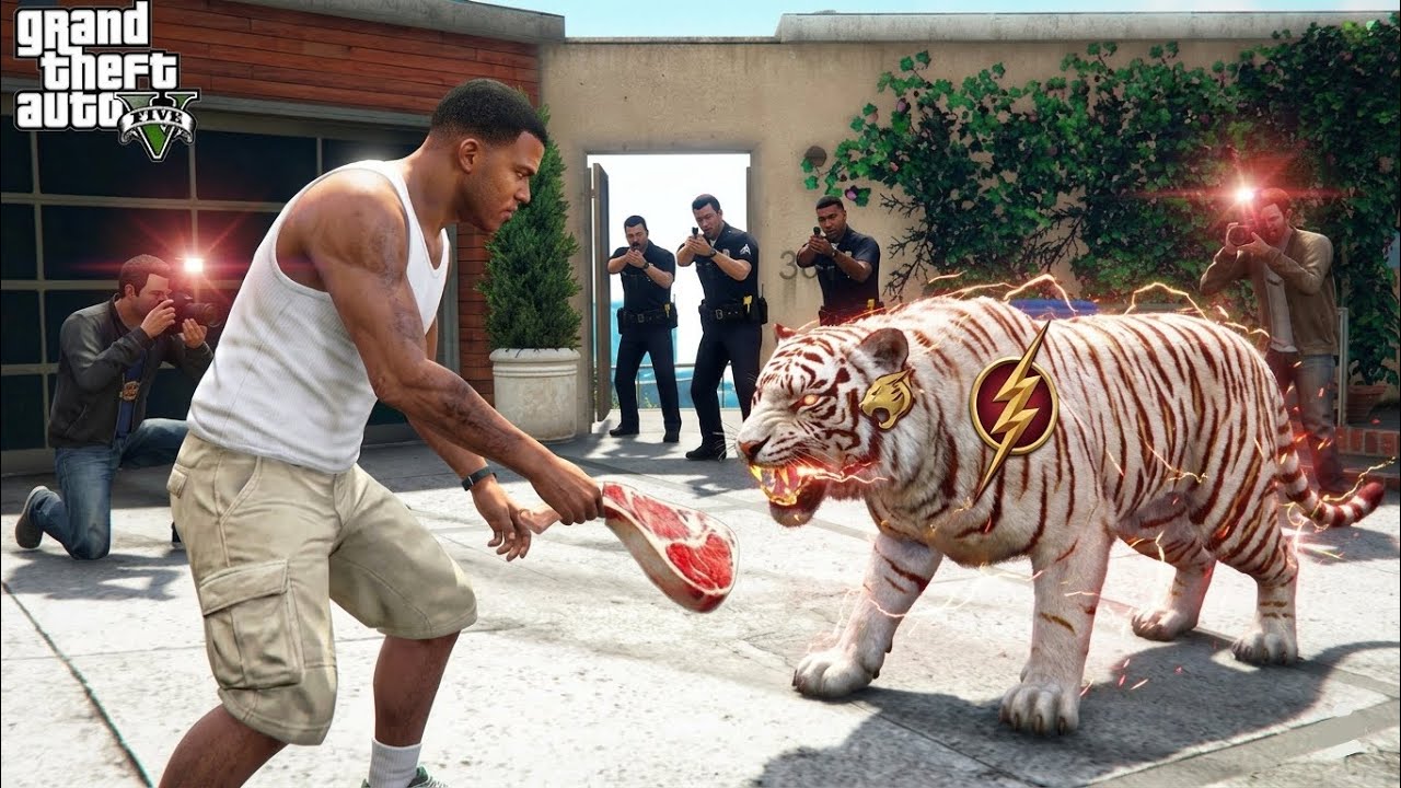 Flash With There New Dangerous Pet In GTA 5!