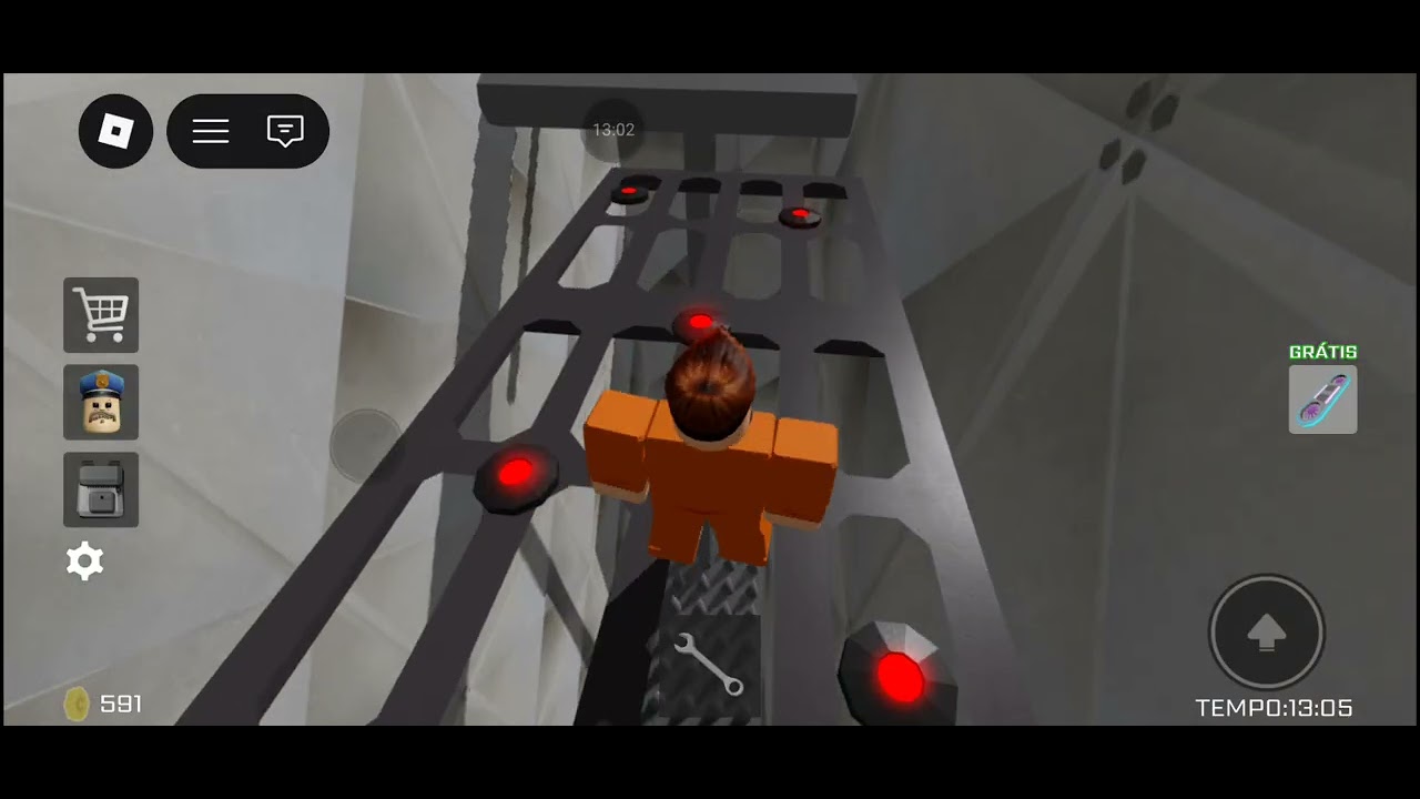 Jogando fuja da prisão do Barry