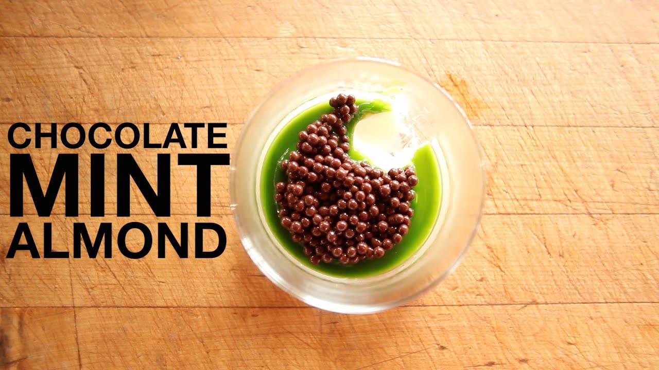 The Art of Plating: Almond Custard With Mint Gel&eacute;e and Chocolate Caviar