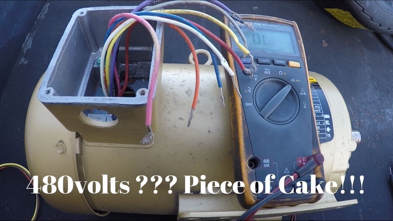 How to Wire 3 Phase Motor to 480 volt system (STEP by STEP)
