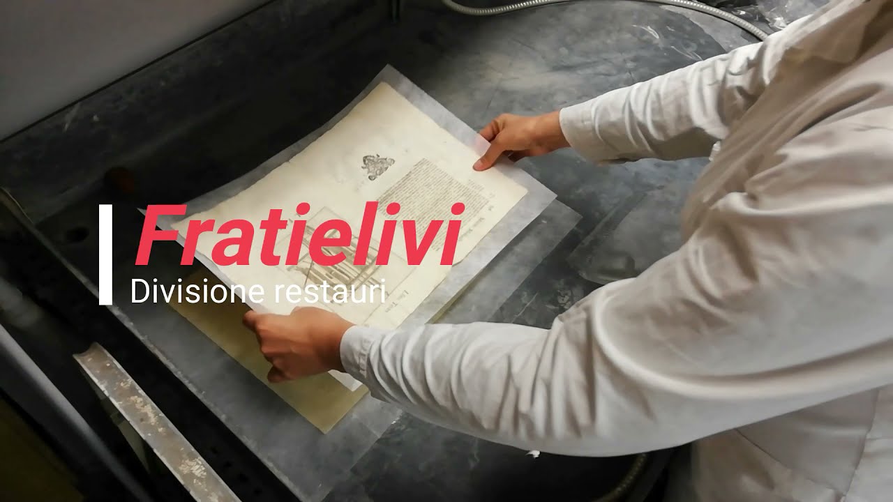 Il restauro meccanico di documenti cartacei - Fratielivi