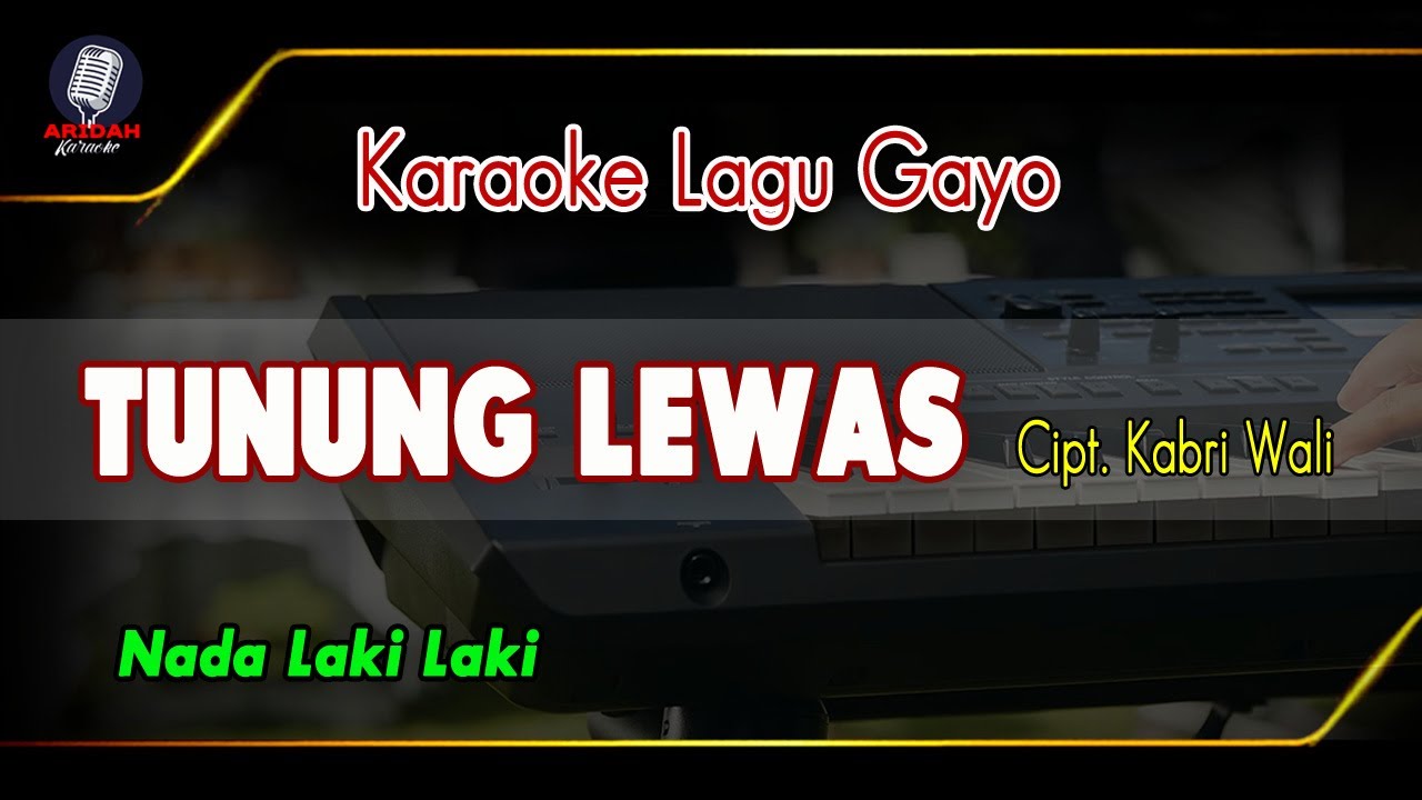 Karaoke Lagu Gayo TUNUNG LEWAS Nada Cowok (Kabri wali)