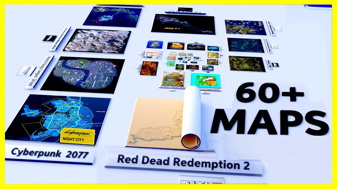 VIDEO GAME Maps Size Comparison | 2021 🗾