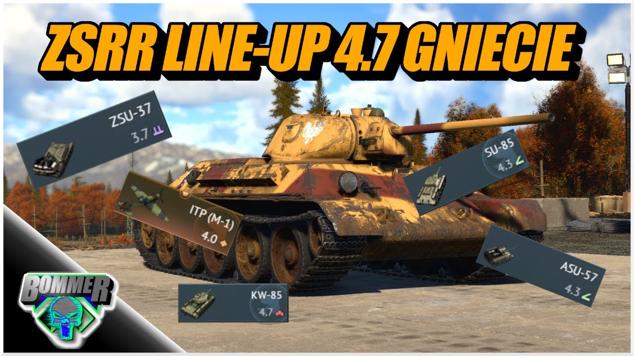 LINE-UP 4.7 ZSRR fajny na eventy | WAR THUNDER |