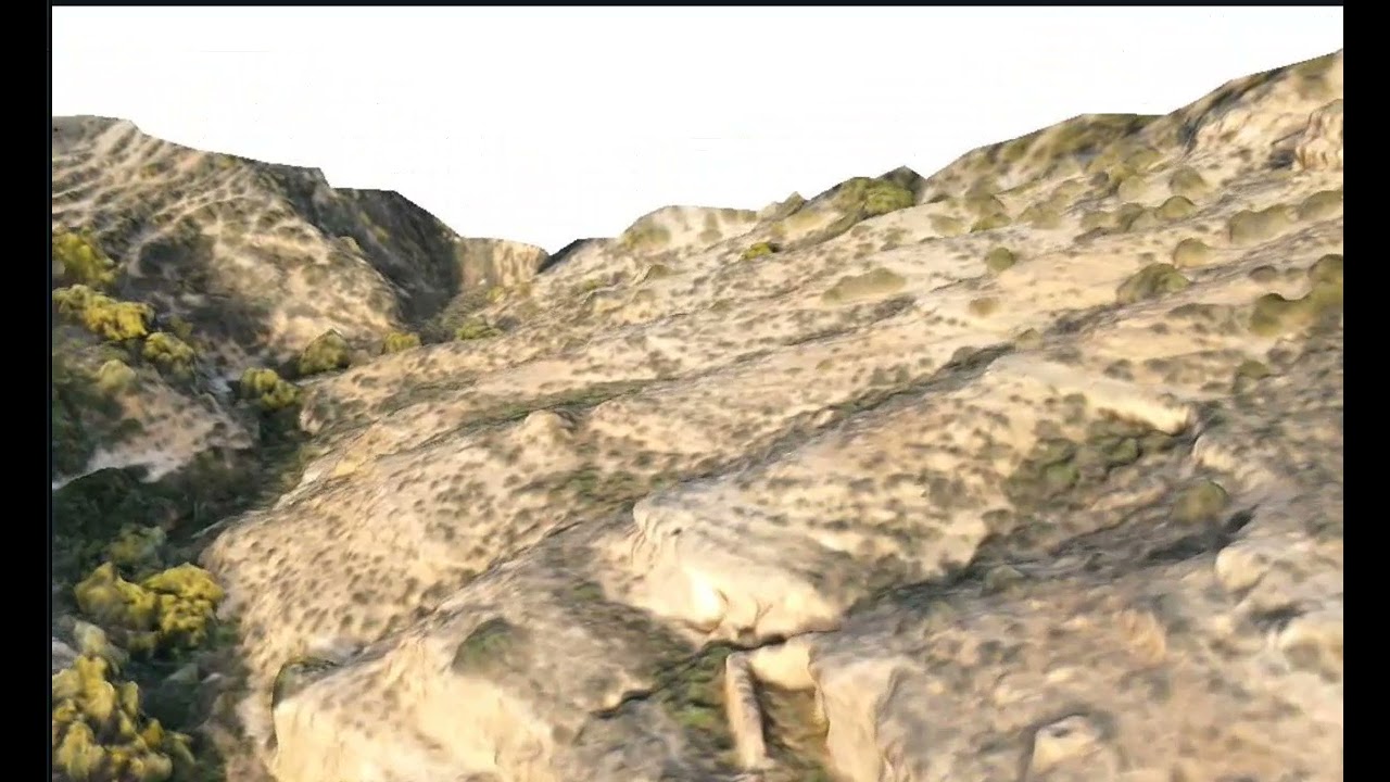 Digital Elevation Model Animation in Belerda. Granada UNESCO Global Geopark (Spain)