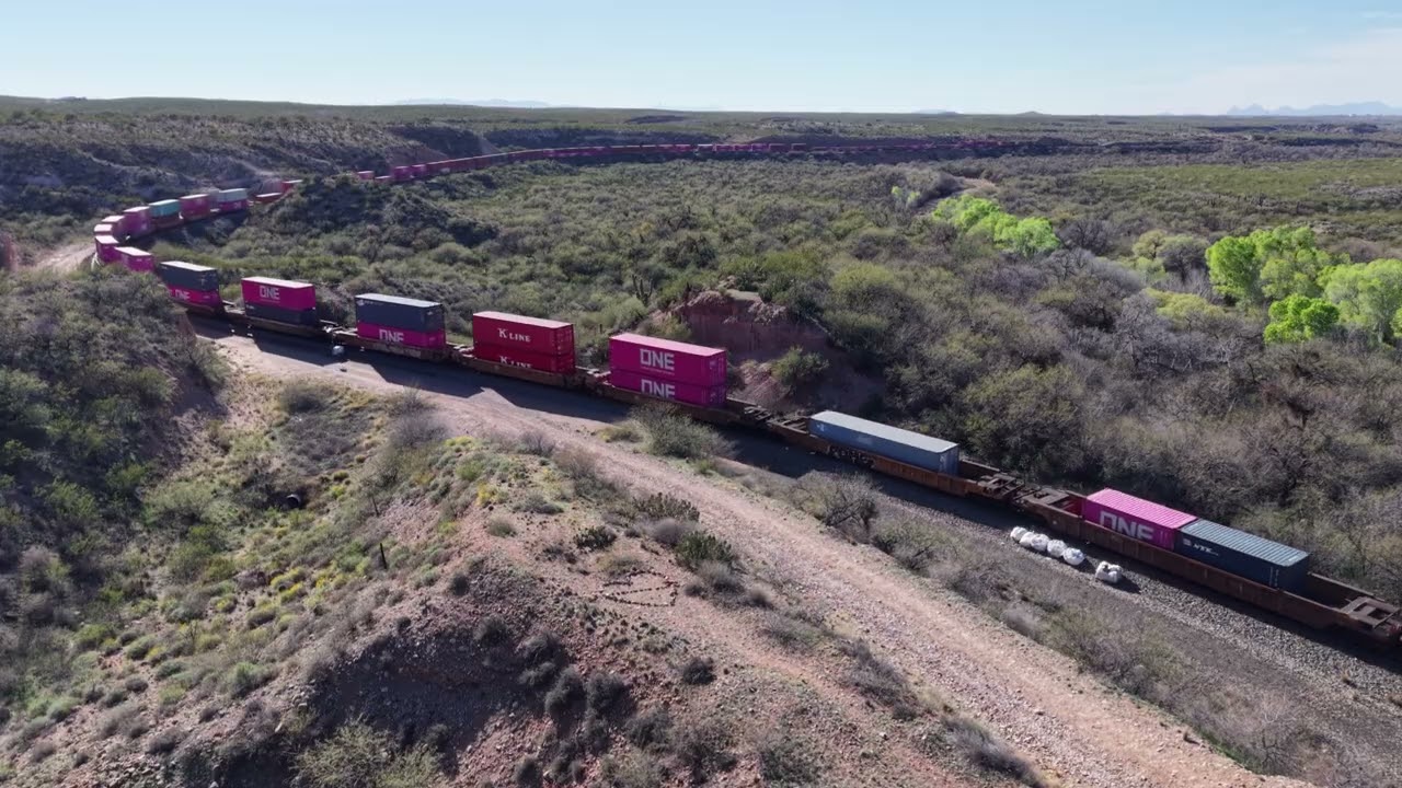 The Longest Double Stack Train Ever 2/26/2026 #unionpacific