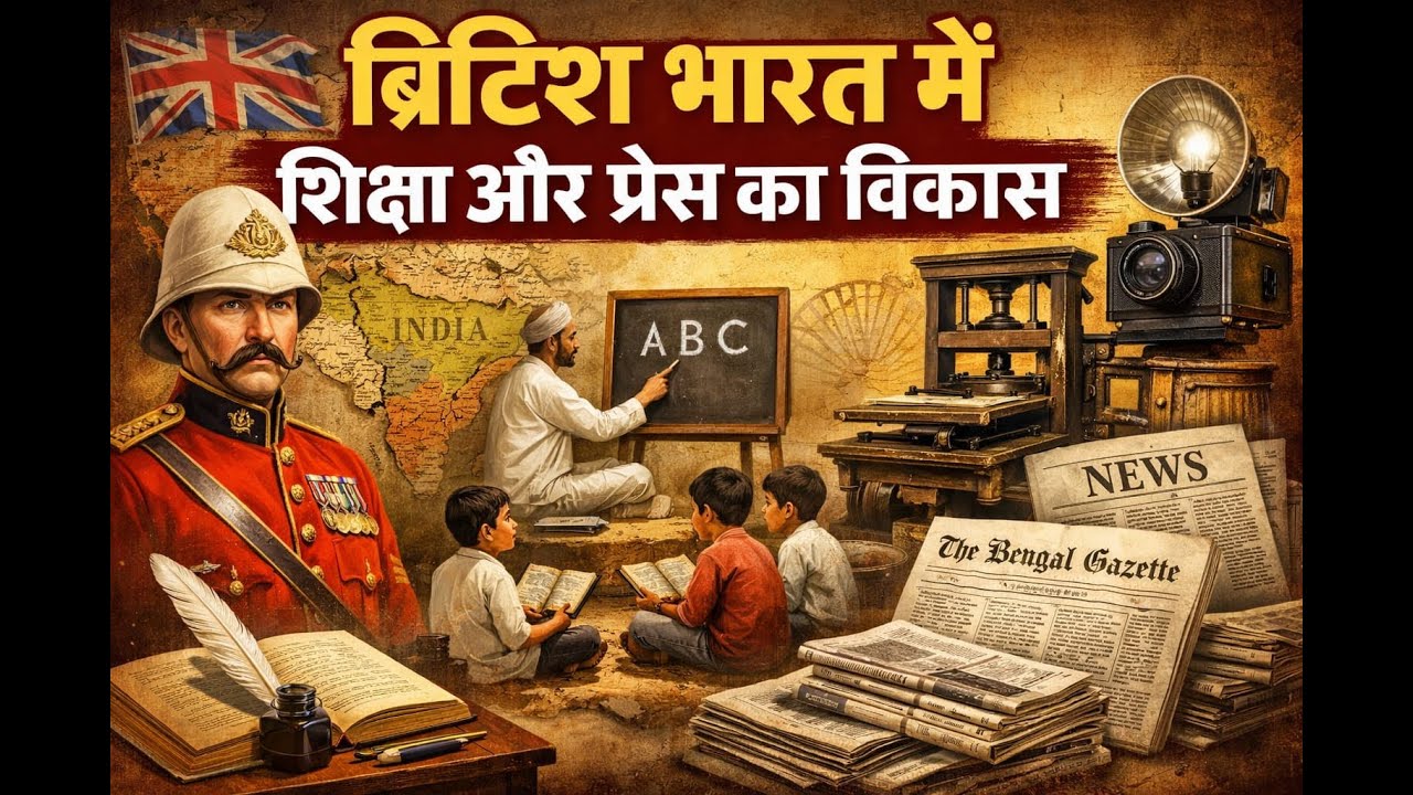 ब्रिटिश भारत में शिक्षा और प्रेस का विकास || PAPER SOLUTION || Asst. Prof. || UGC NET || MANOJ SINGH