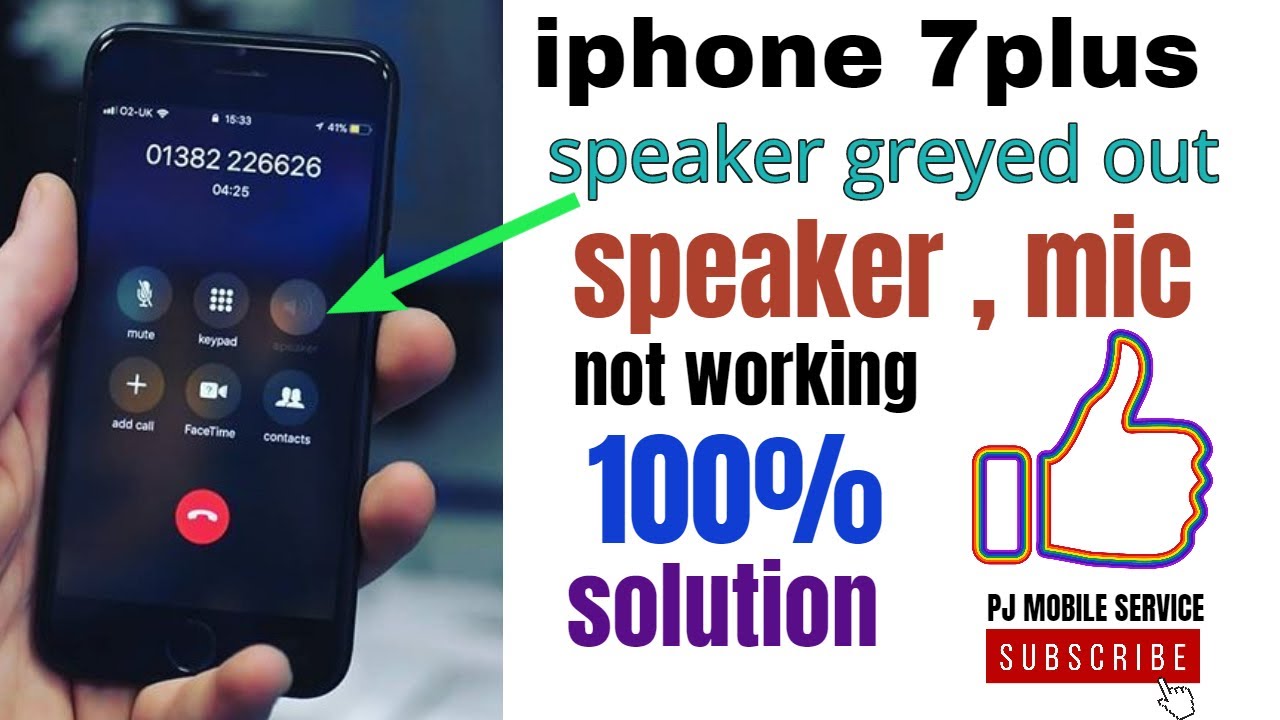 iPhone 7&7plus speaker greyed out and mic not working