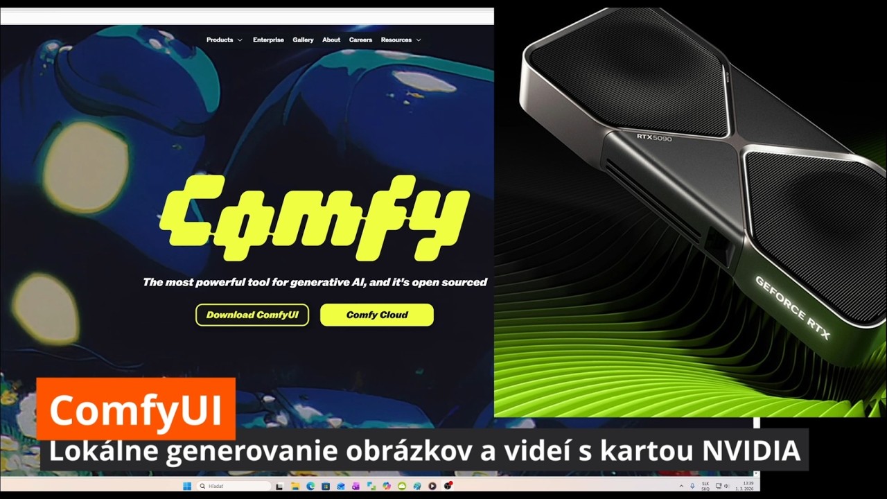 ComfyUI - lokálny AI nástroj  na generovanie a úpravu obrázkov a videí