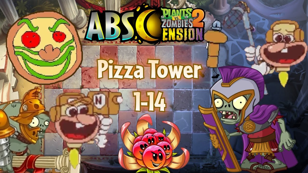The walking Patrol Peppers, Evil Pizza & Roman legions - the upgraded Pizza Tower | PvZ 2 Abscension
