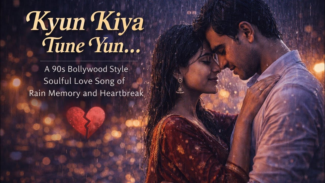 🎵 Kyun Kiya Tune Yun…— A 90s Bollywood Style Soulful Love Song of Rain Memory and Heartbreak —