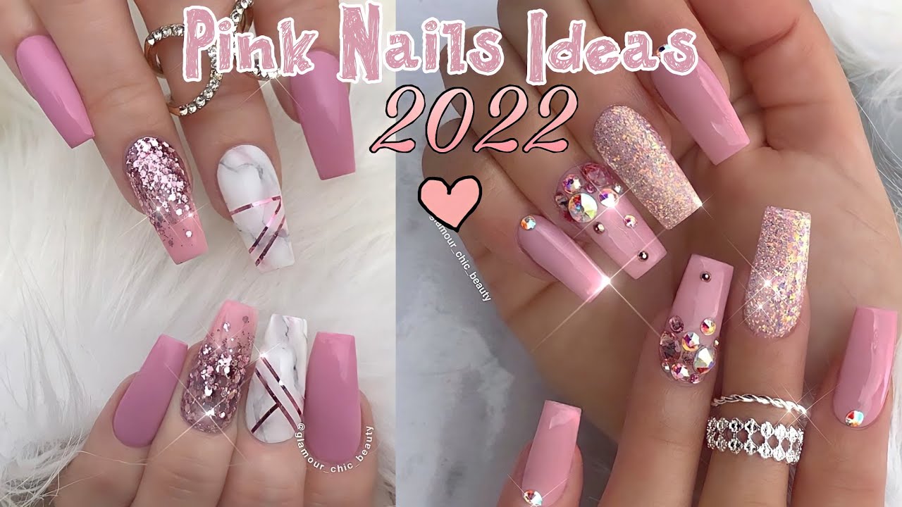 NUEVOS DISEÑOS DE UÑAS 2022 TENDENCIAS EN UÑAS COLOR ROSA UÑAS COLOR ROSA 2022