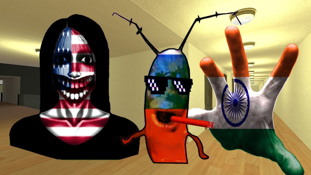 Kuchisake Onna, Plankton Aughh Kimura And Hamood Habibi Nextbot in Garry's Mod