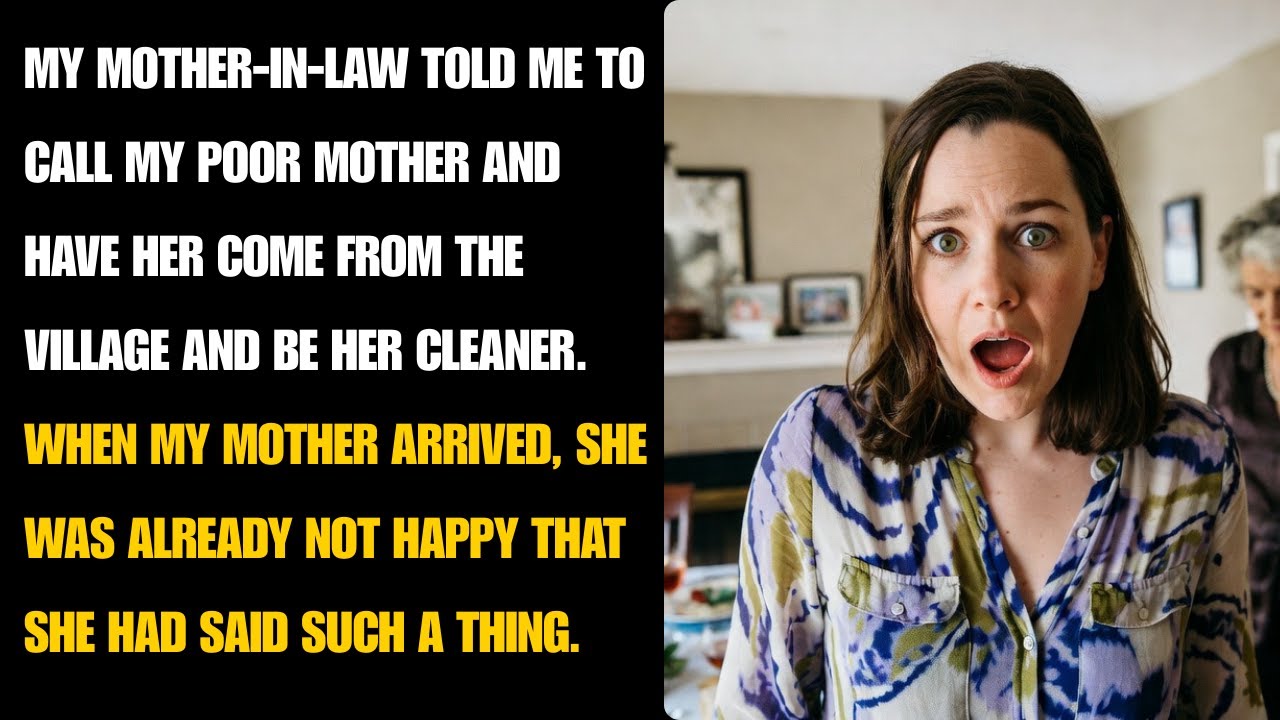 I was very upset when I heard this from my mother-in-law...