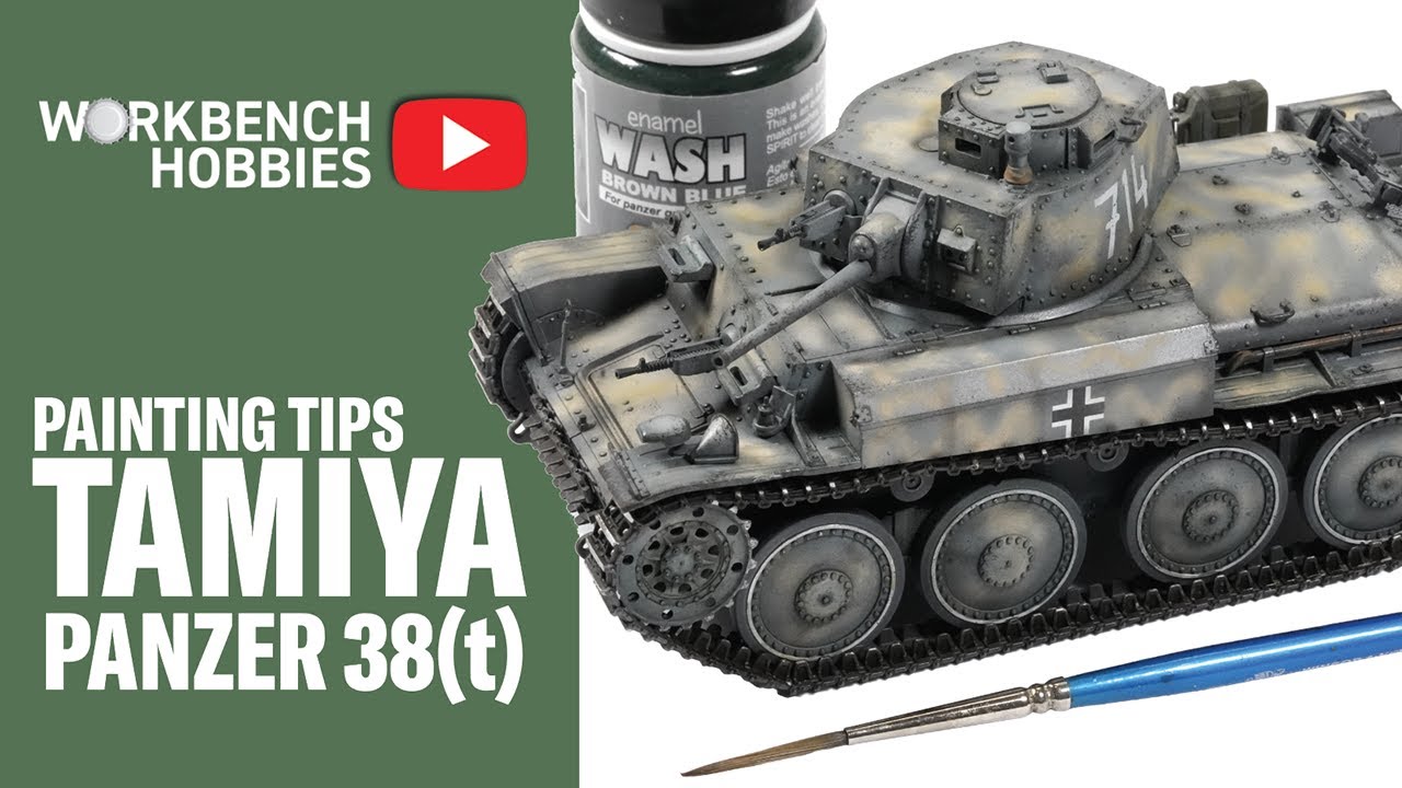 Secrets to painting the TAMIYA Panzer 38t 1/35th scale tank model