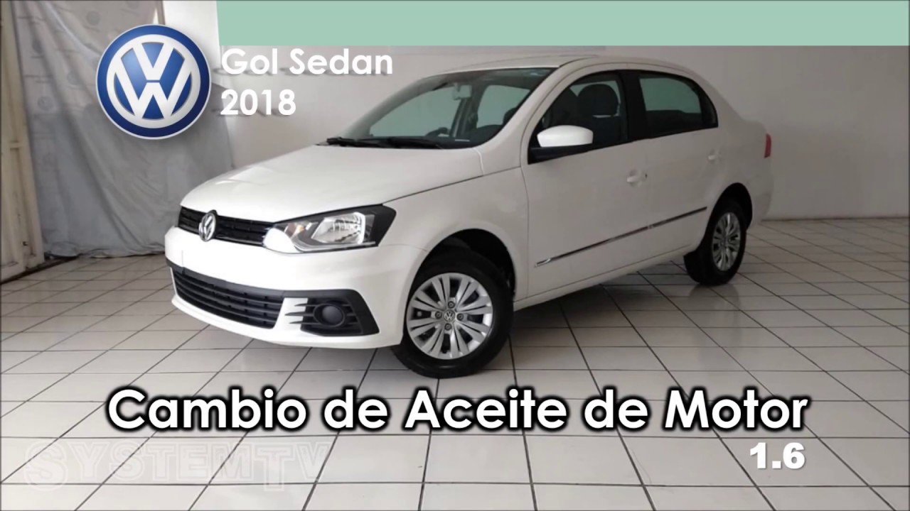 Cambio de Aceite de motor Volkswagen Gol Sedan 1.6 (2018)