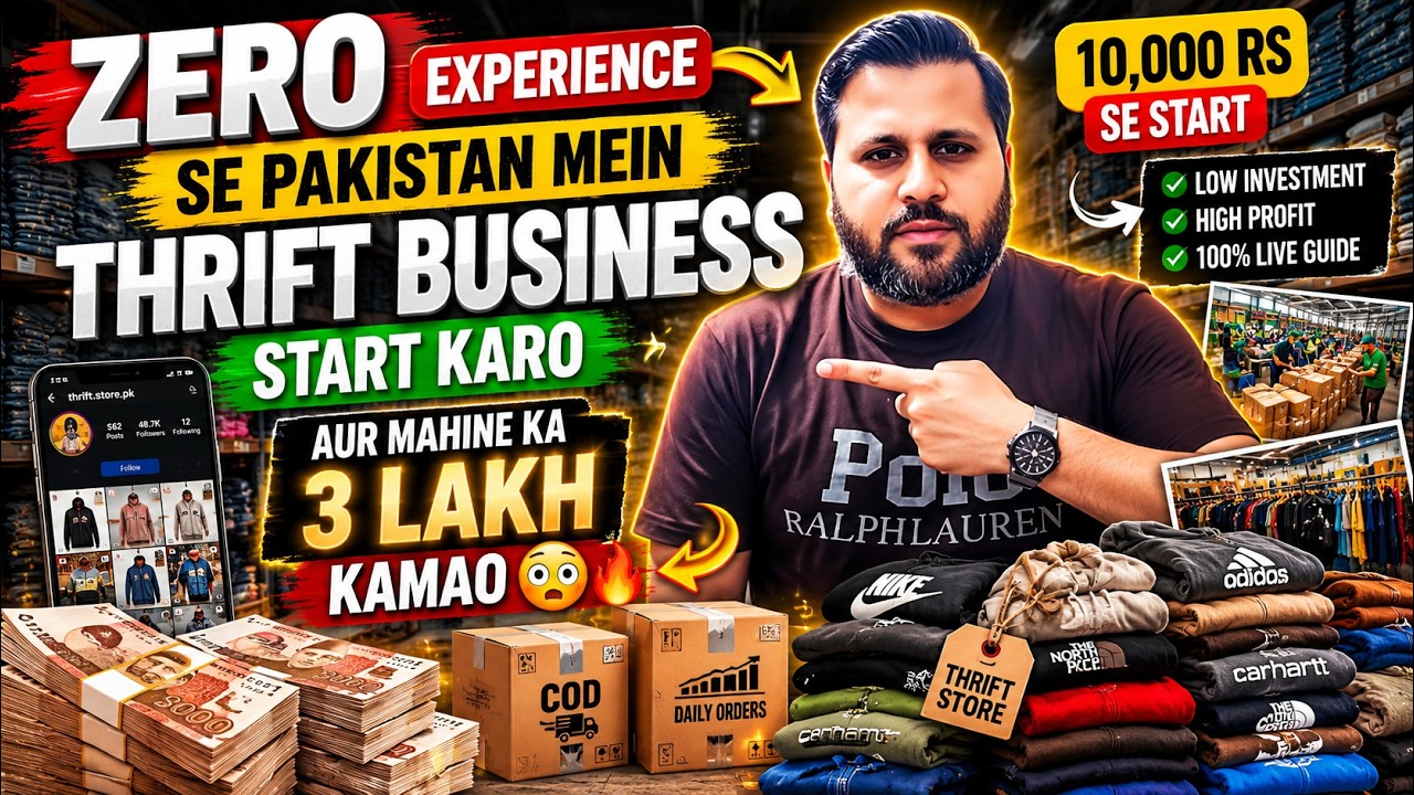 Rs. 20,000 Se Pakistan Mein THRIFT Business Start Karo Aur Mahine Ka 3 Lakh Kamao 😳🔥