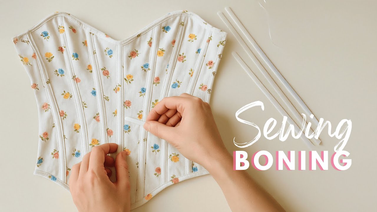 How to sew boning into your corset – I'll show you 5 easy methods