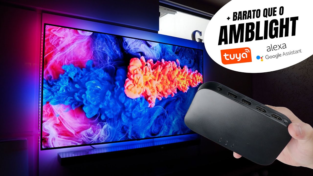 A Fita de LED que Reage as Cores da TV - Efeito estilo AMBLIGHT