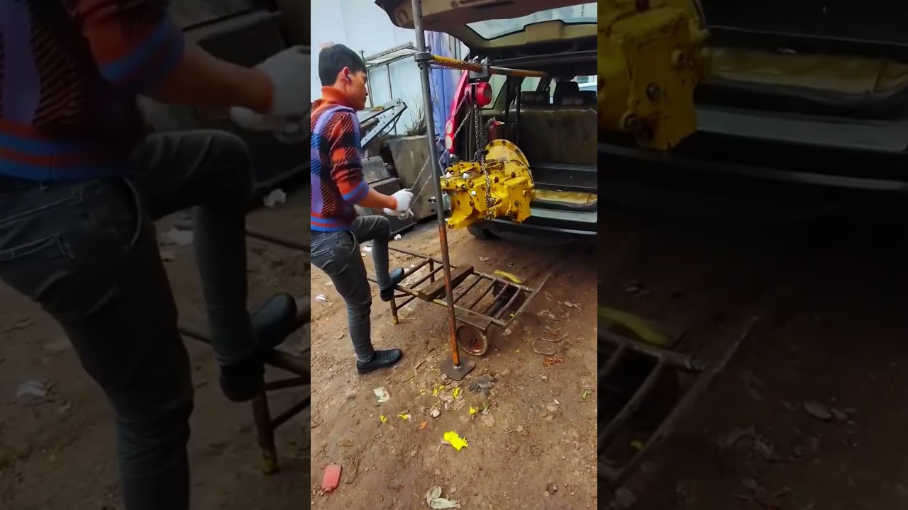 Box type vehicle lifting tool for heavy objects- Good tools and machinery make work easy