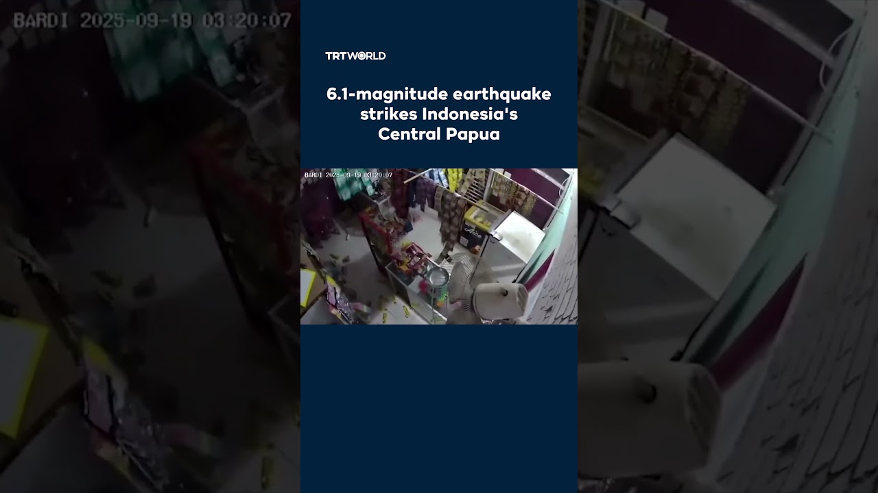 6.1-magnitude earthquake strikes Indonesia's Central Papua