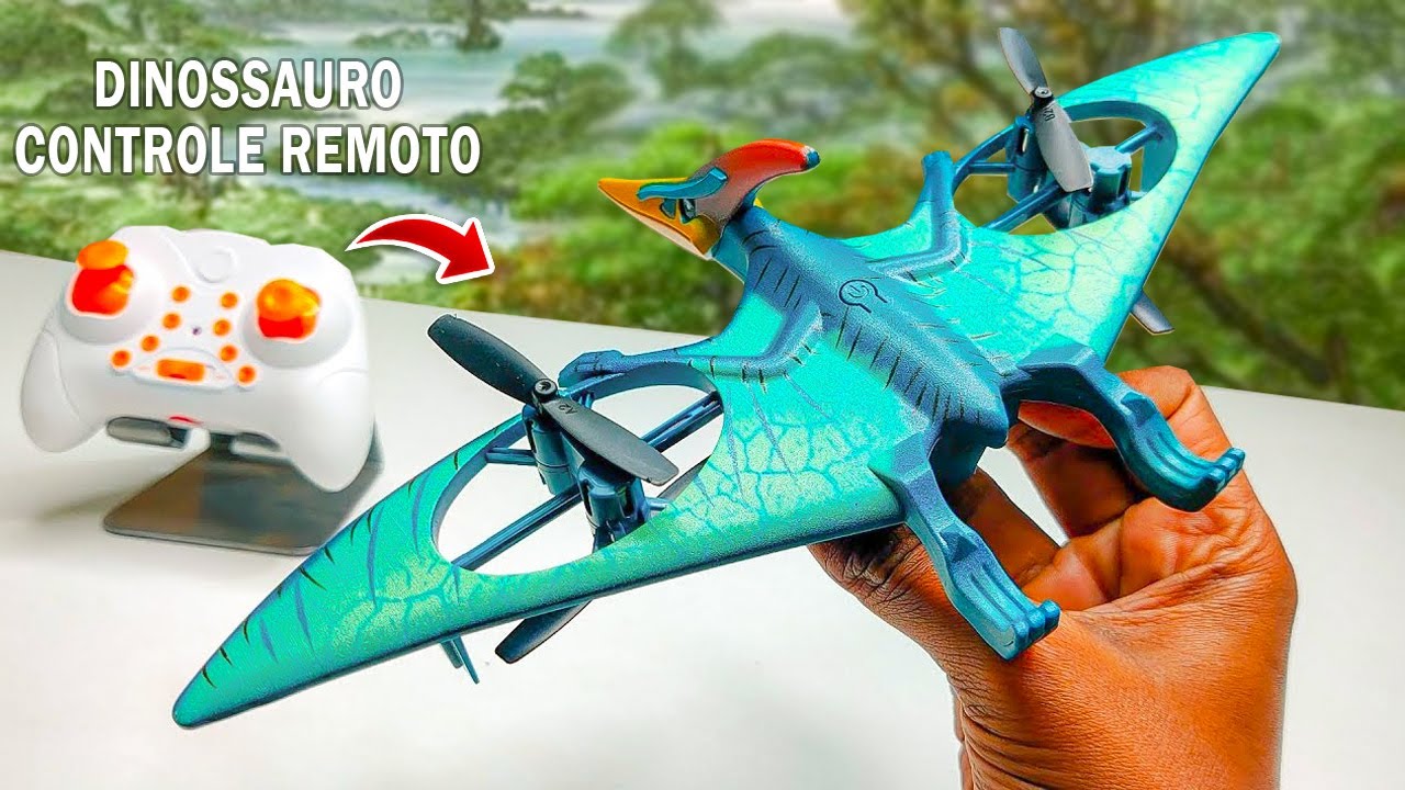 DINOSSAURO VOADOR de CONTROLE REMOTO (Pterodactylus voando de verdade)