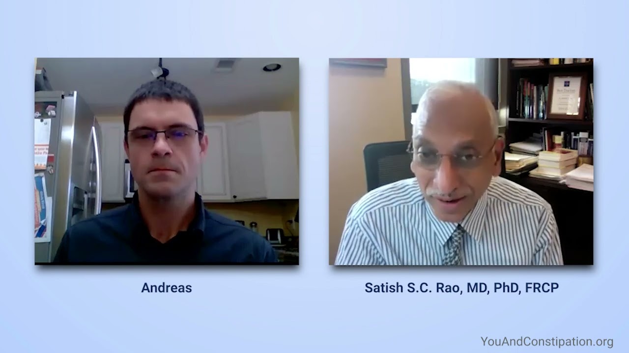Andreas’ story: How has your constipation changed since we spoke with you last time?