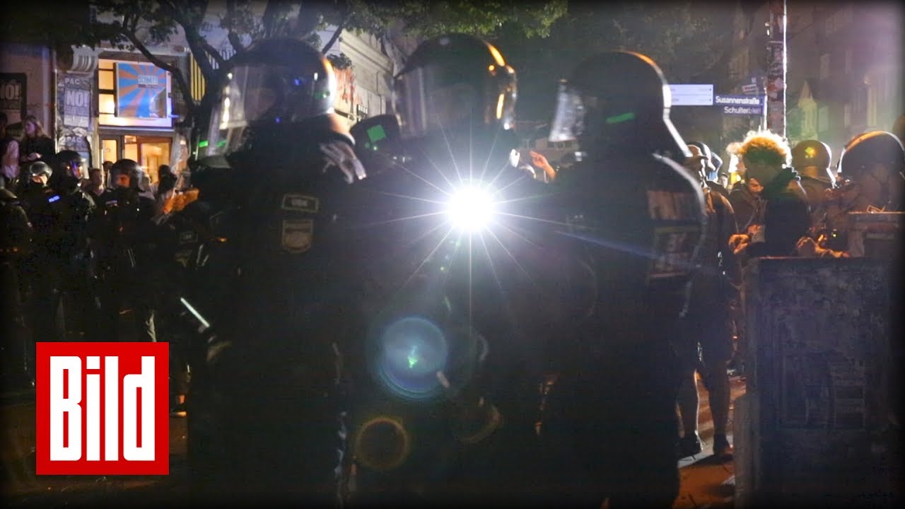G20 in Hamburg  - Polizei räumt Schanzenviertel / Nacht von Freitag auf Samstag