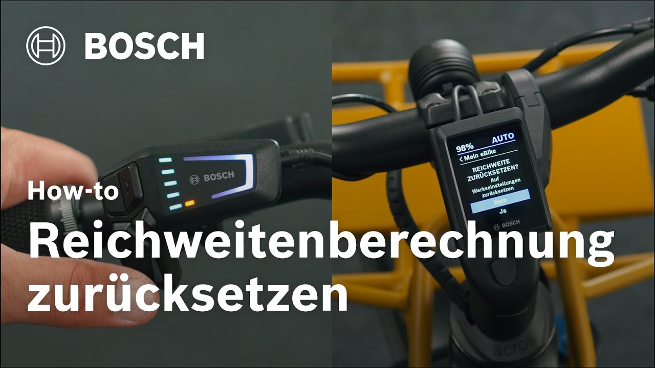 How-to | So setzt du die Reichweiten-Berechnung für Kiox 300 zurück | Bosch eBike Systems