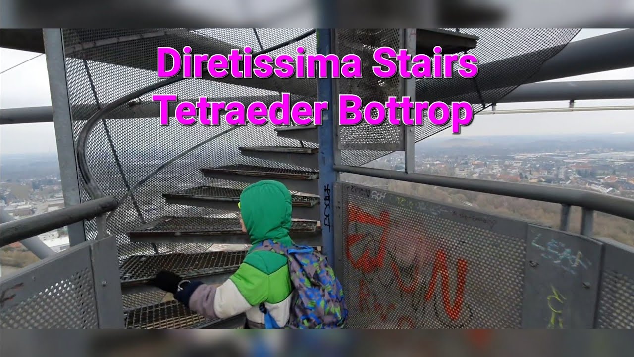 Diretissima Treppenlauf in Bottrop zur Tetraeder Aussicht mit Don