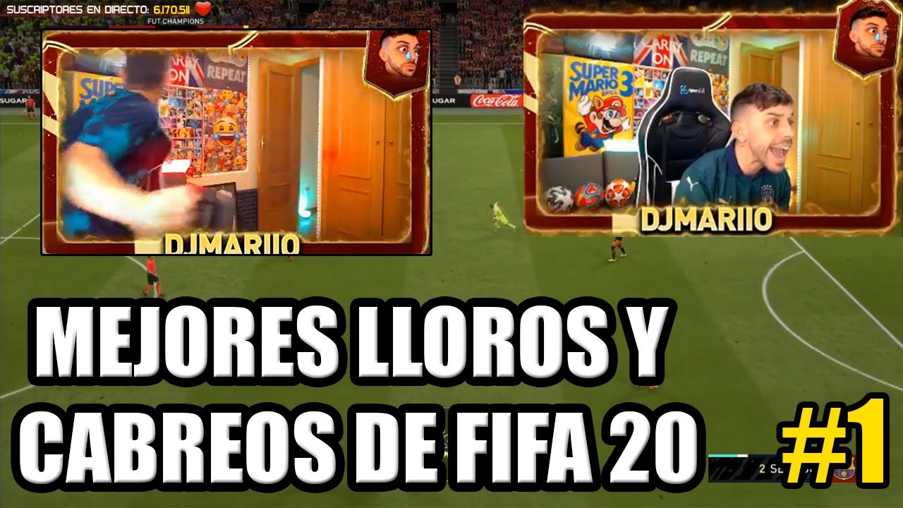 LOS MEJORES LLOROS Y CABREOS DE DjMaRiiO EN FIFA 20 #1