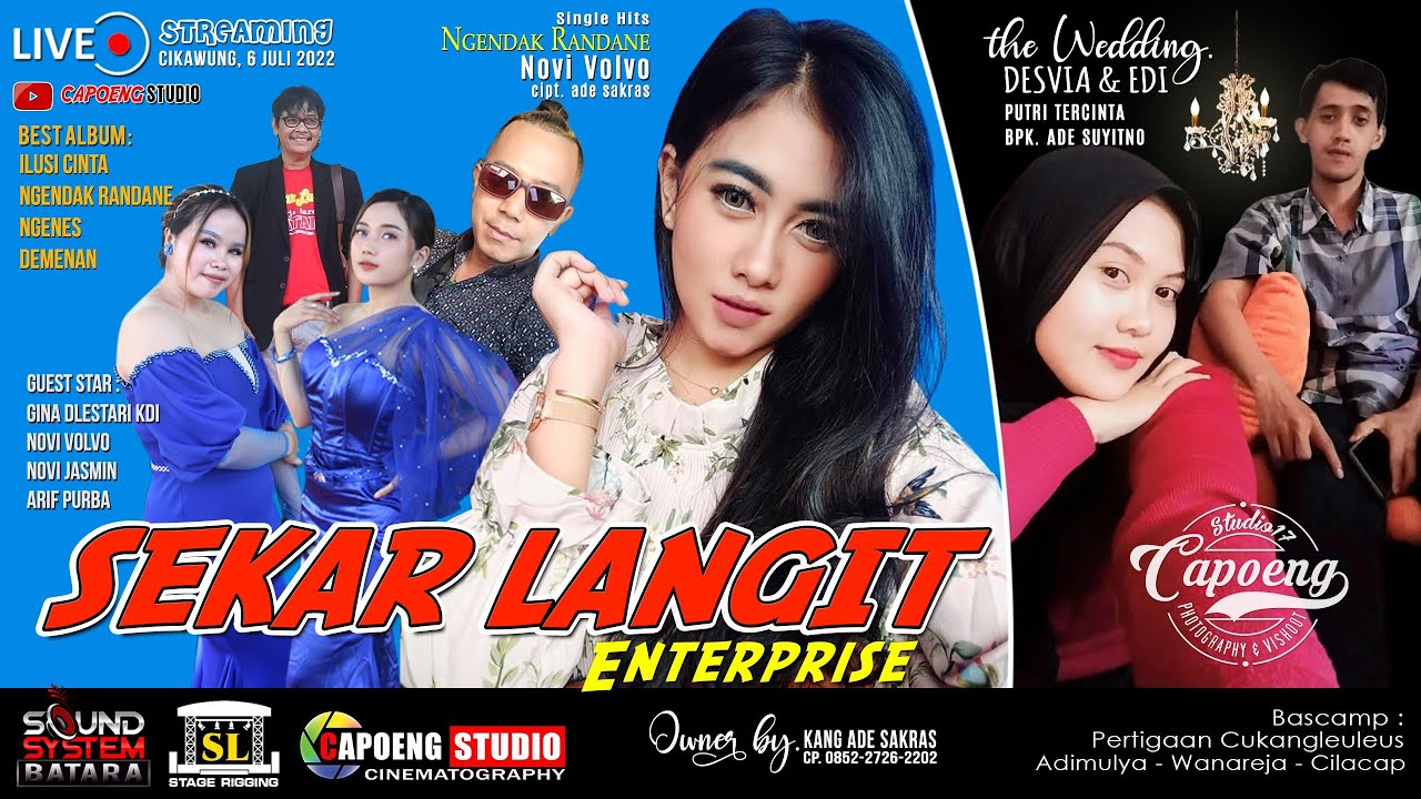 SEKAR LANGIT feat Gina Dlestari KDI || Live Cikawung