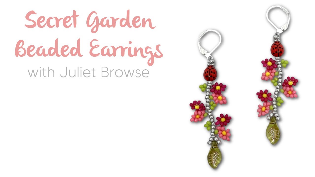 Secret Garden Seed Bead Flower Earring Tutorial