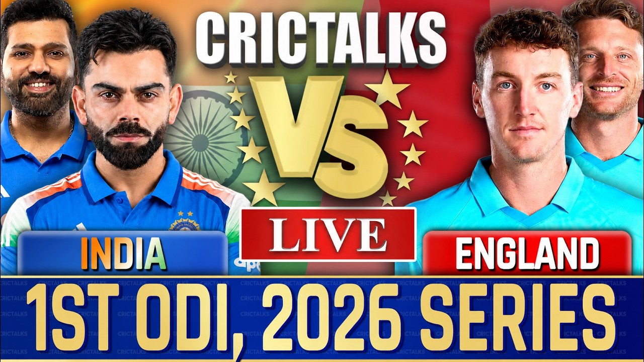 🔴 Live: IND vs ENG, 1st ODI, 2026 Series Live Cricket Match Today, Live Score Commentary 25 Ov