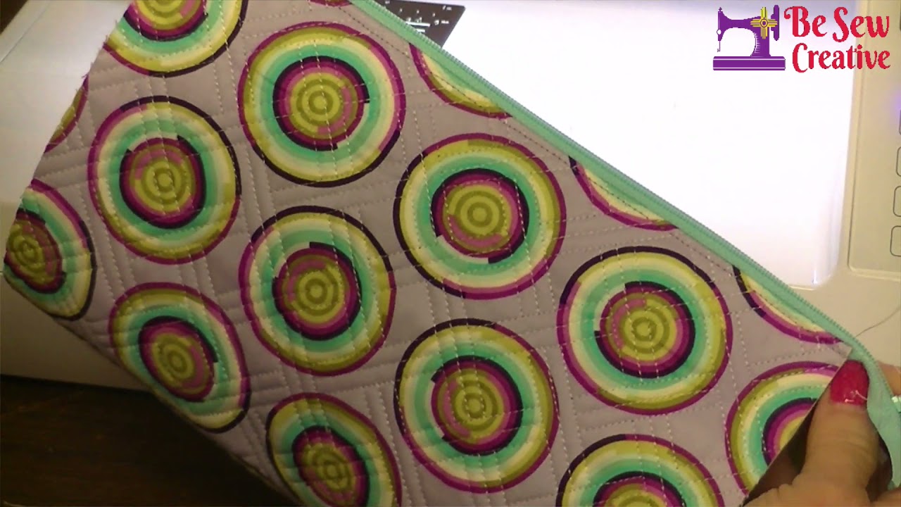 Easy Zipper Bag with pre quilted fabric