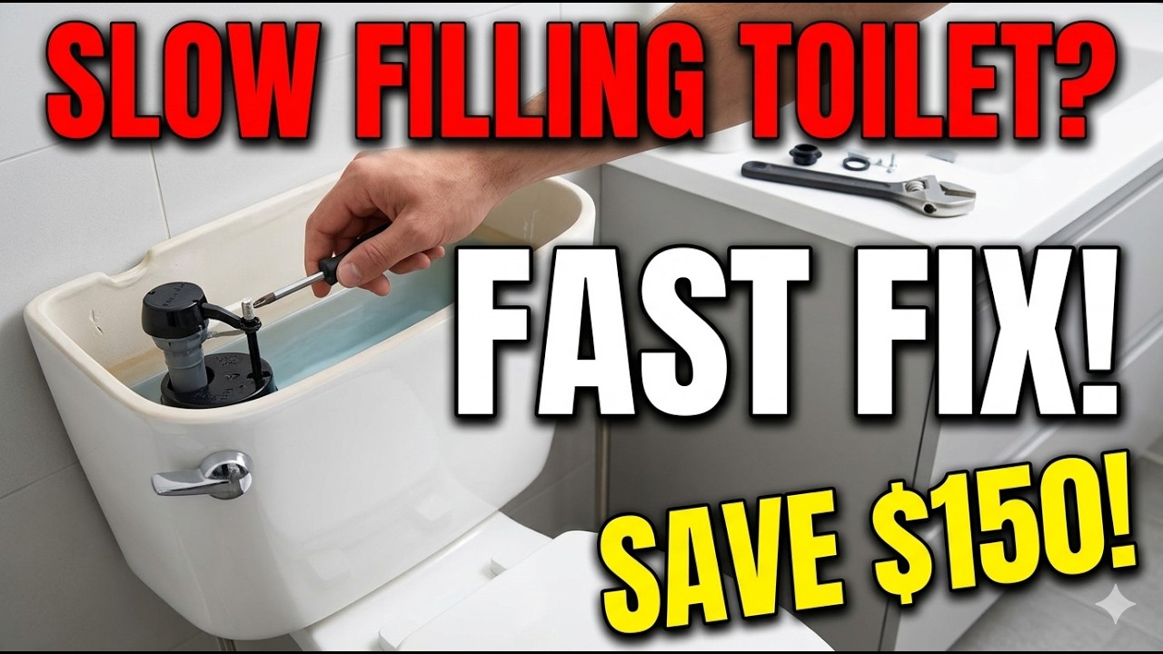 Easy DIY Fix for Slow Filling Toilet That Saves Water and Money