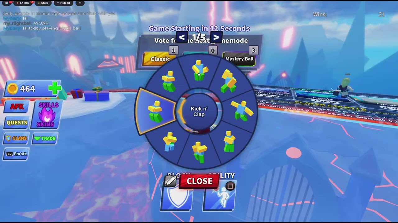 Blade Ball. But something goes wrong.