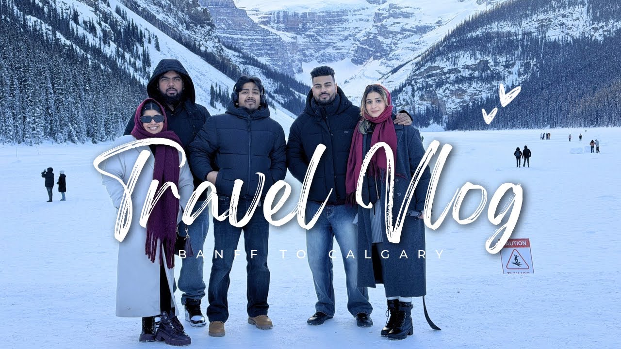 Bowling Night + Winter Magic at Lake Louise ❄️🎳 | Vlog Part 2 #Travel #Couples #vlog 