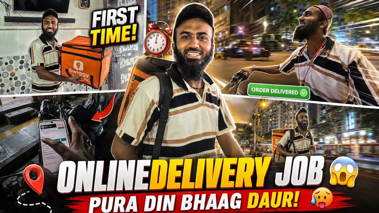 First Time Online Delivery Work! 🛵 #deliveryboy  #newjobs