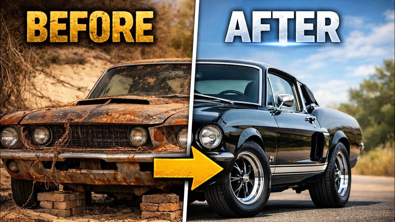 ASMR Car Restoration! Abandoned 1967 Ford Mustang Shelby GT500 Restoration | Full ASMR Rebuild