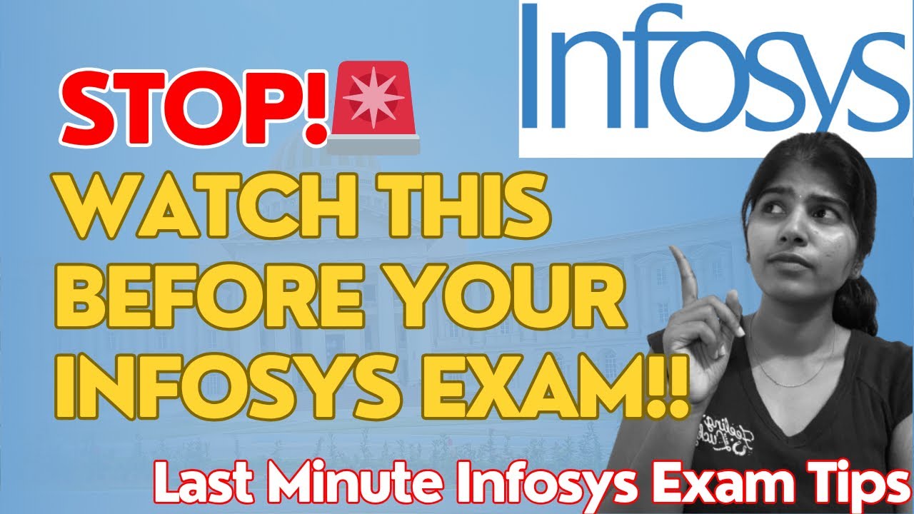 Завтра экзамен в Infosys? Посмотрите это первым делом 🚨 | @bhavithamosarla