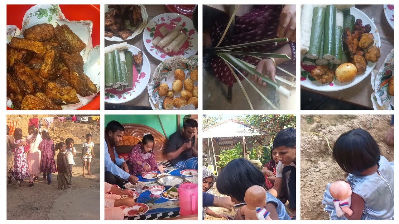 আজ বাবার বাড়ি থেকে অগ্ৰায়ণ মাসের চুঙ্গার মছা আসলো। মছা নিয়ে বাবার বাড়ি থেকে এত আত্মীয় স্বজন আসলেন।