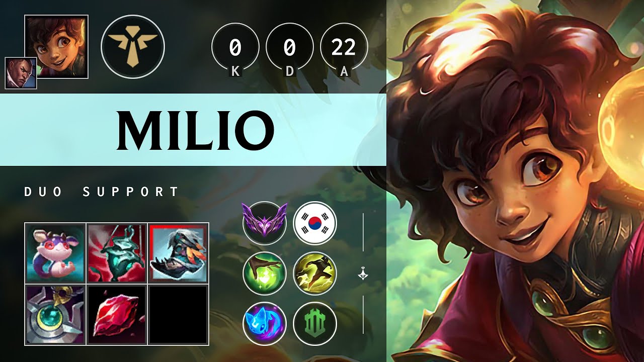Milio Support vs Senna - KR Master Patch 25.08